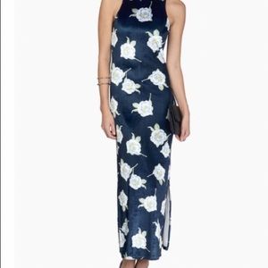 MinkPink BodyCon Blue Velour Dress